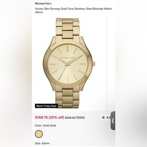 Michael Kors Gold watch